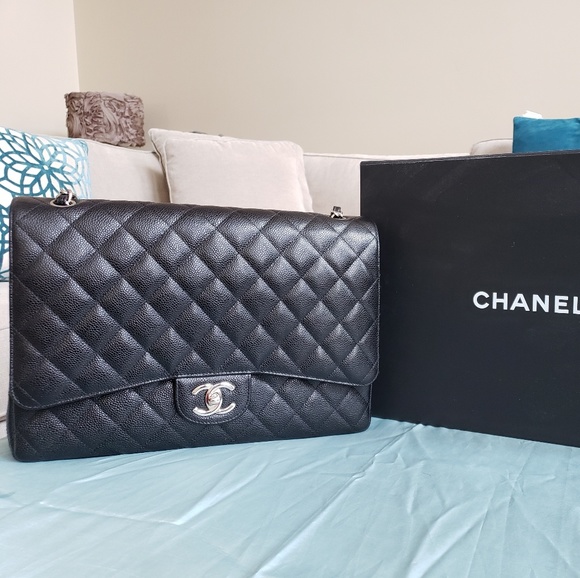 Chanel Jumbo XL Classic Cavalier Leather - Picture 2 of 8